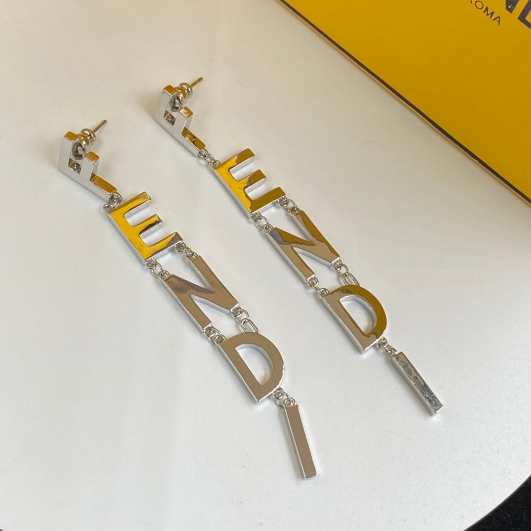 new letter tassel earrings