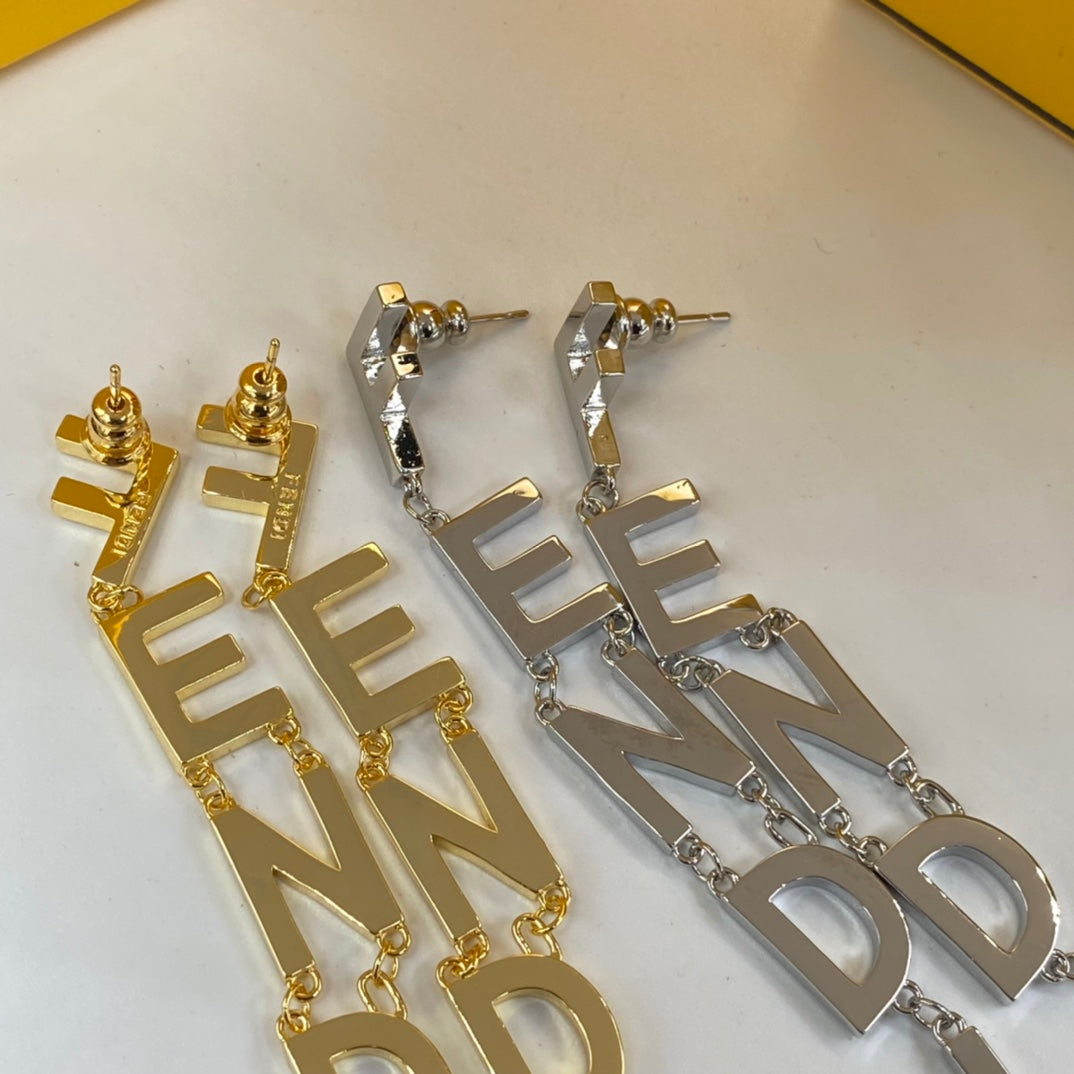new letter tassel earrings