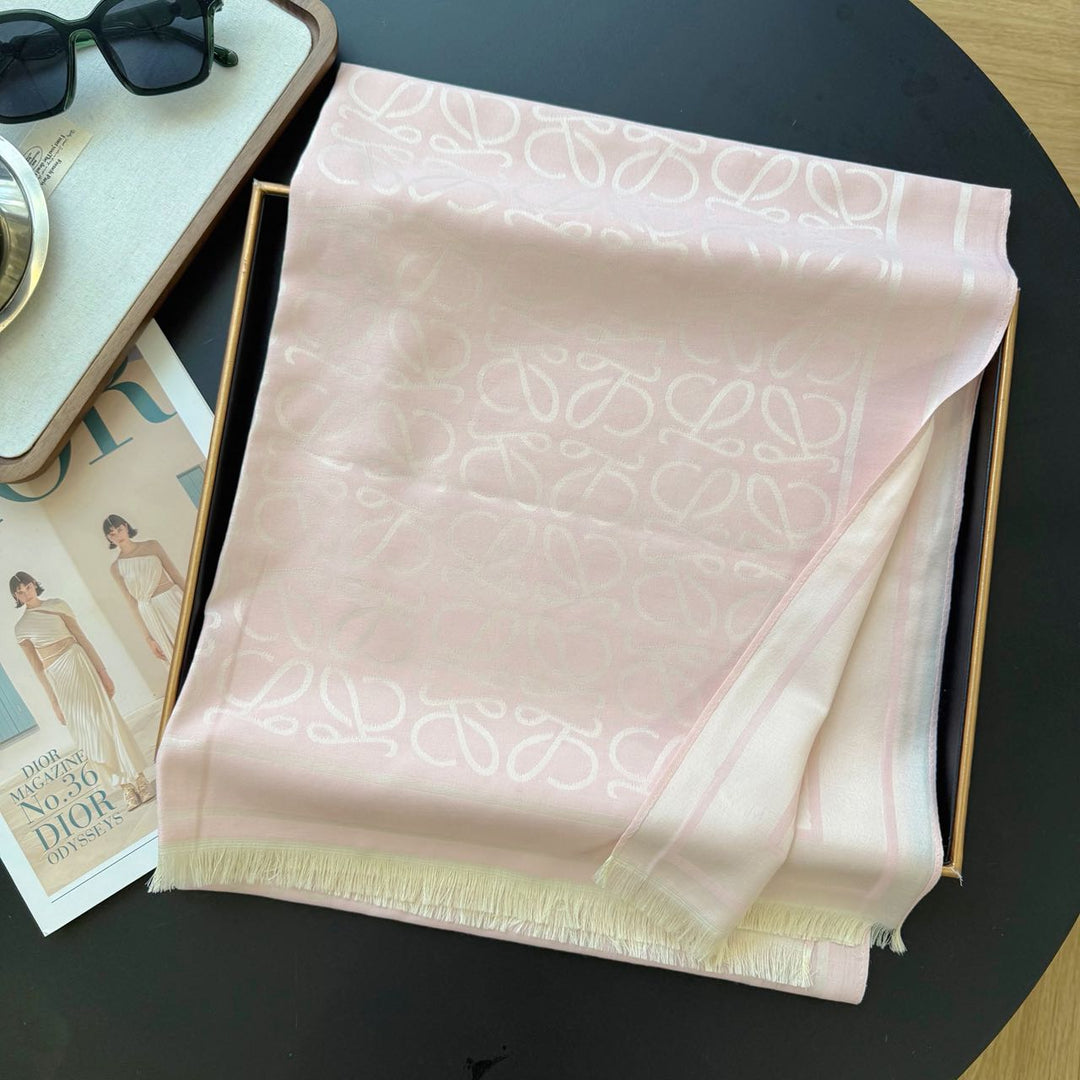 five-color elegant pattern ice silk scarf