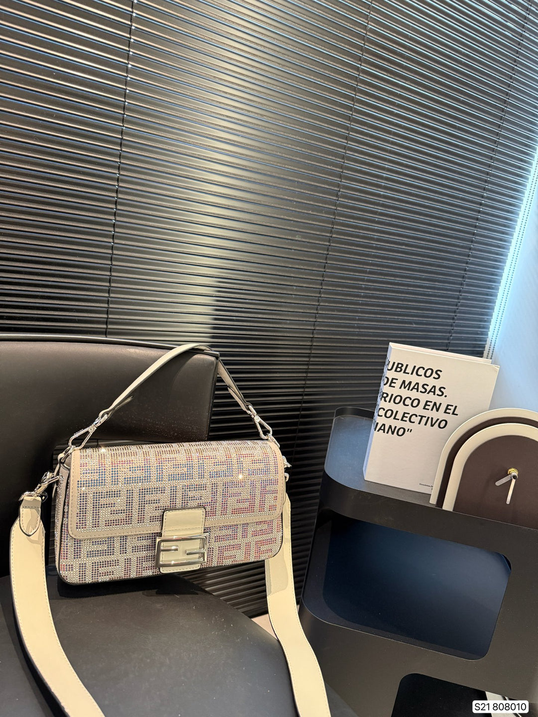 Boutique Double F Handbag with Diamonds