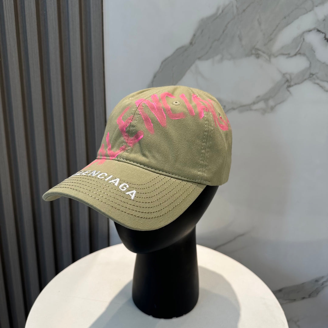 4 Color Letter Graffiti Baseball Cap