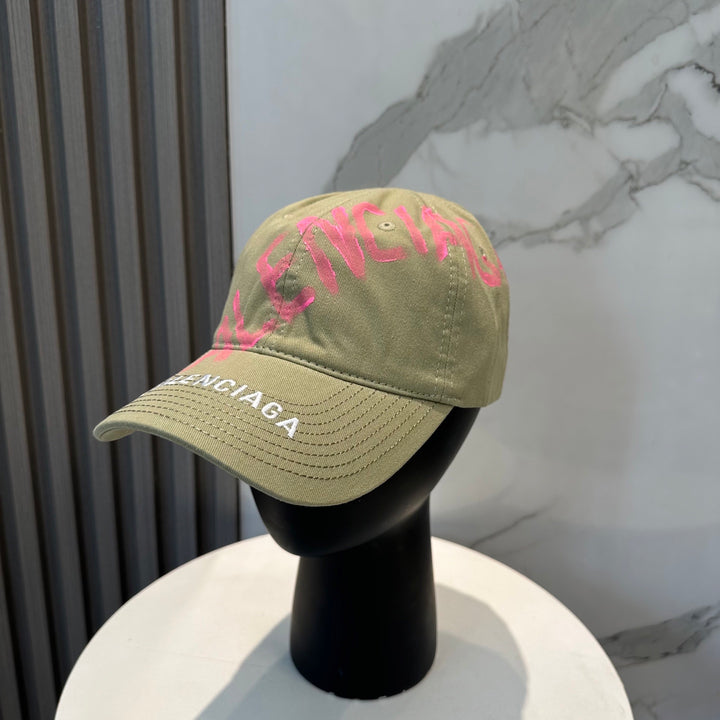 4 Color Letter Graffiti Baseball Cap