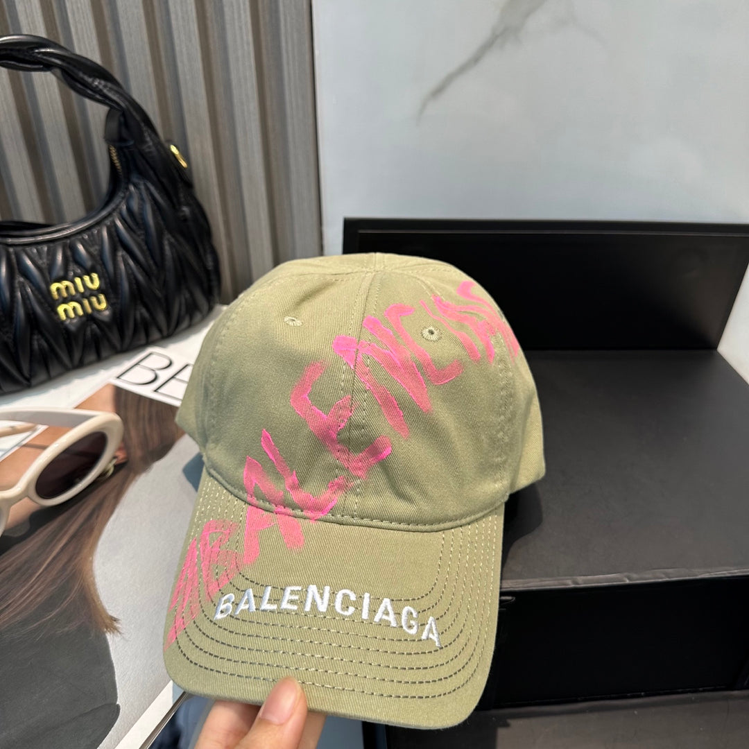 4 Color Letter Graffiti Baseball Cap