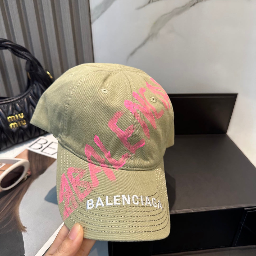 4 Color Letter Graffiti Baseball Cap