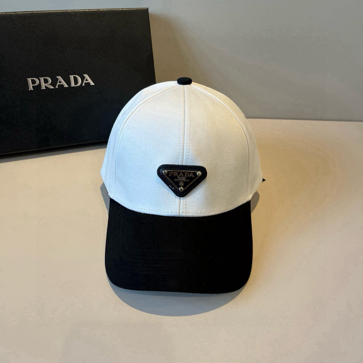 Triangle Logo Black and White Matching Baseball Cap