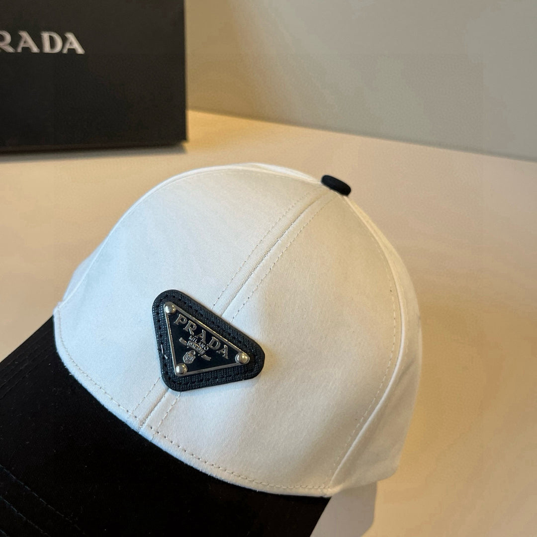Triangle Logo Black and White Matching Baseball Cap