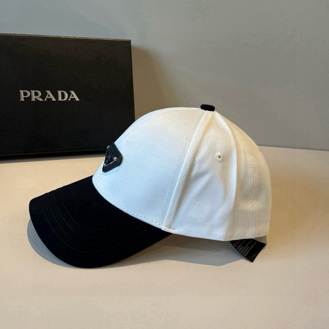 Triangle Logo Black and White Matching Baseball Cap