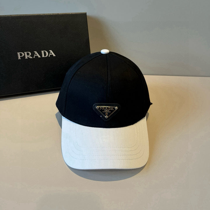 Triangle Logo Black and White Matching Baseball Cap