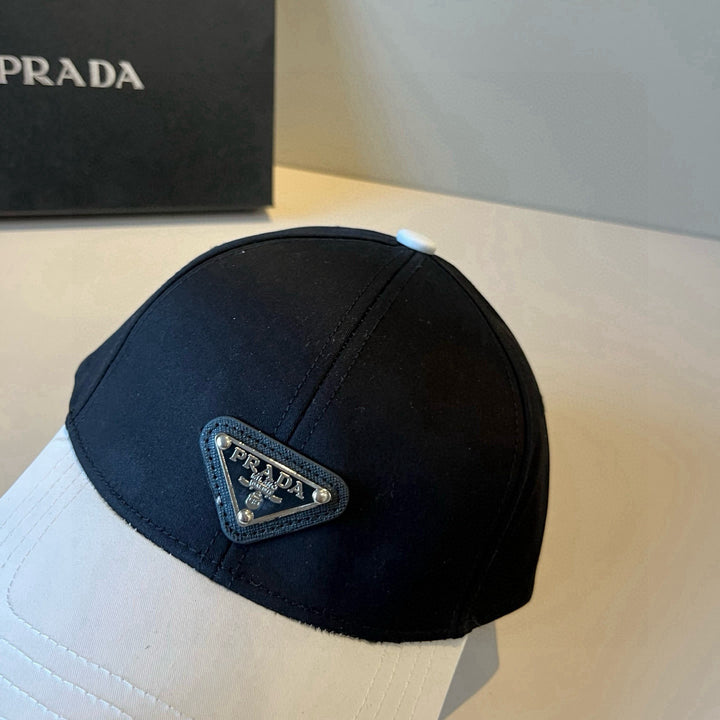 Triangle Logo Black and White Matching Baseball Cap