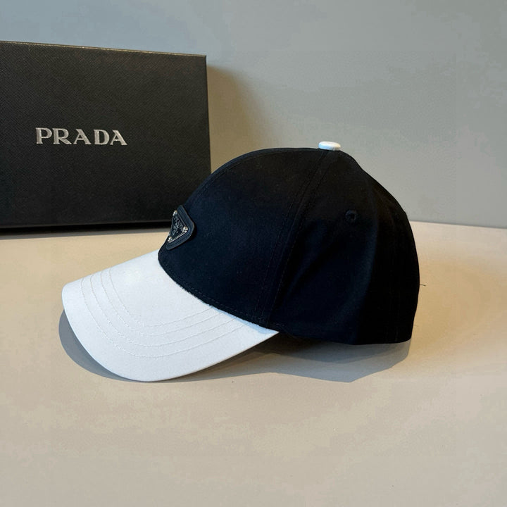 Triangle Logo Black and White Matching Baseball Cap
