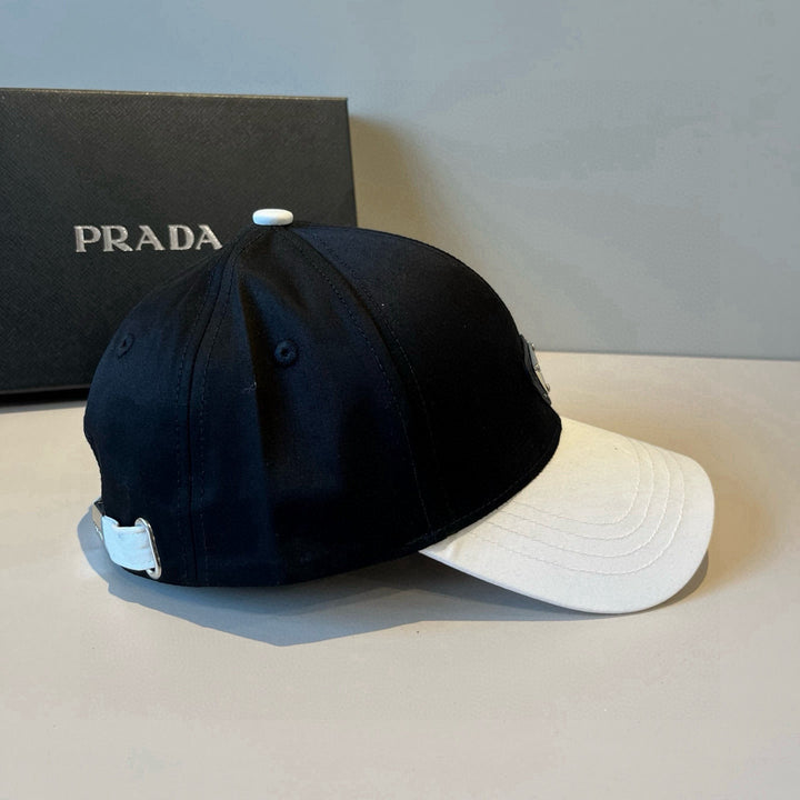 Triangle Logo Black and White Matching Baseball Cap