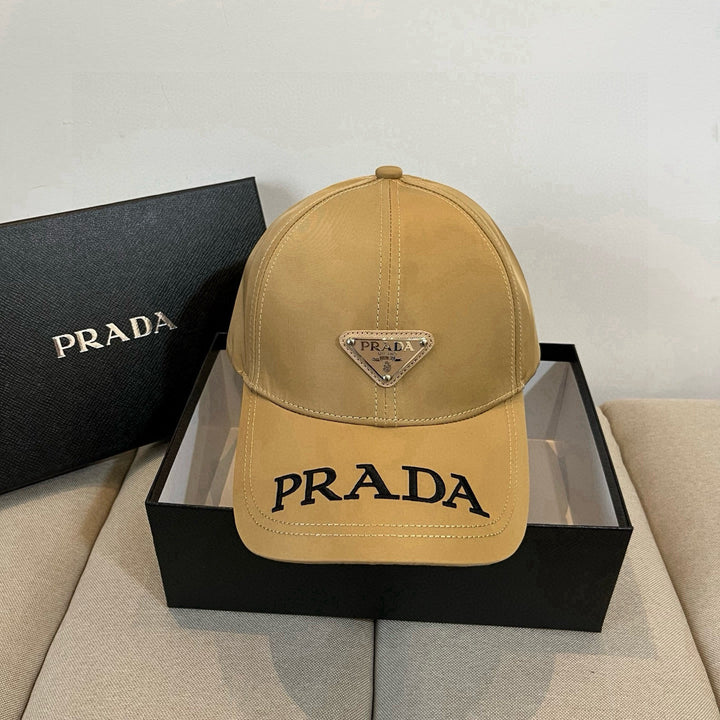 Triangle Badge Letter Embroidered Baseball Cap