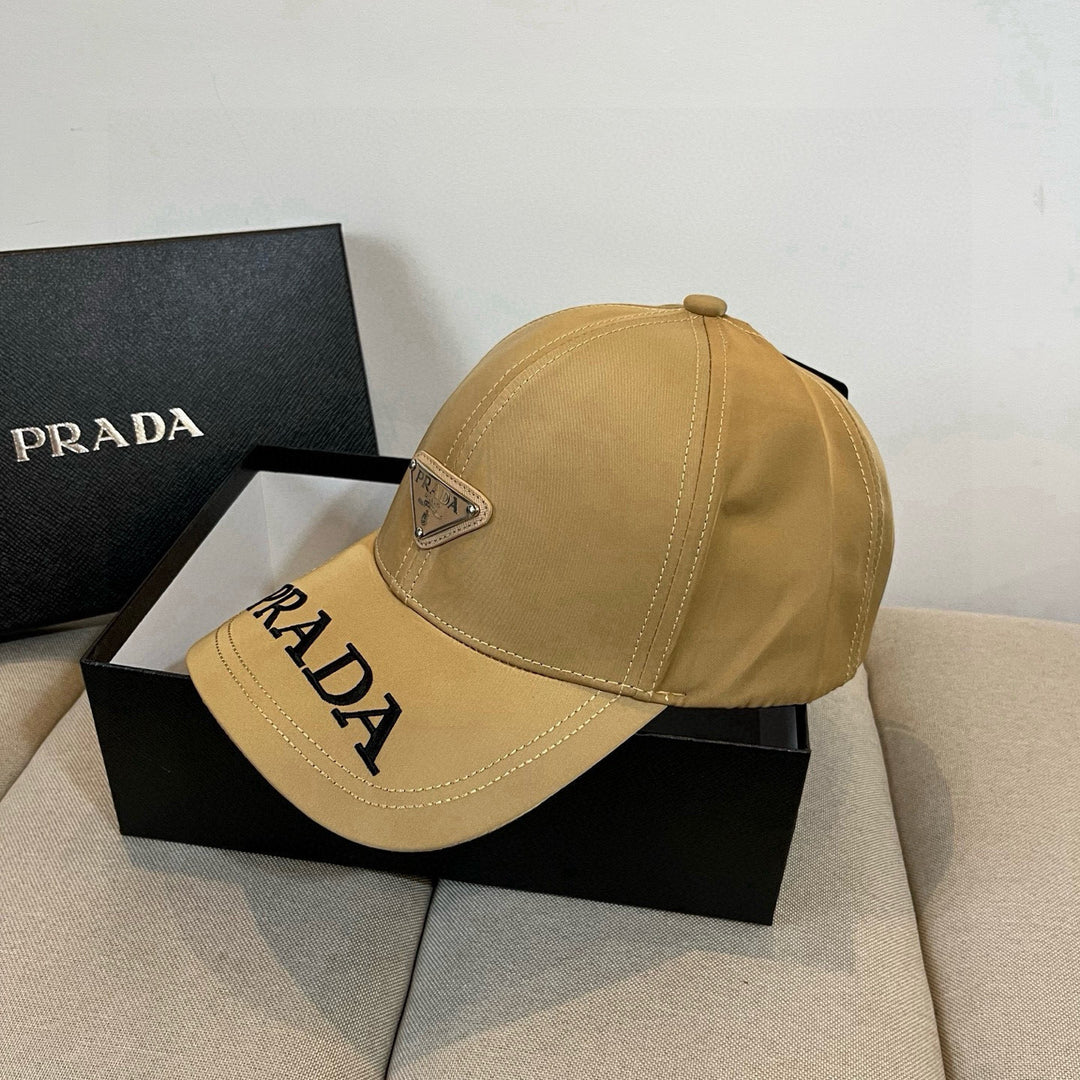 Triangle Badge Letter Embroidered Baseball Cap