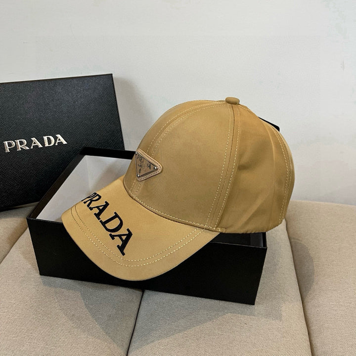 Triangle Badge Letter Embroidered Baseball Cap