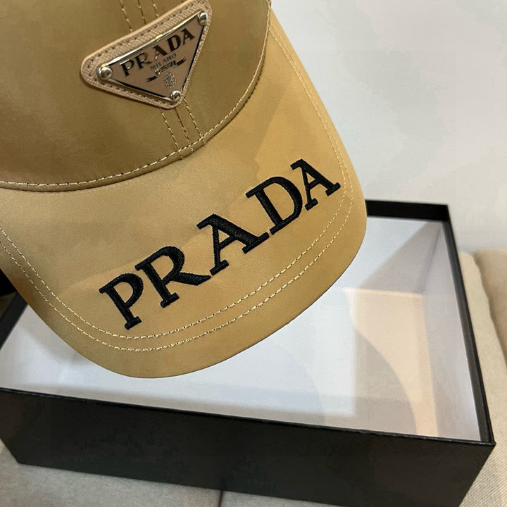 Triangle Badge Letter Embroidered Baseball Cap