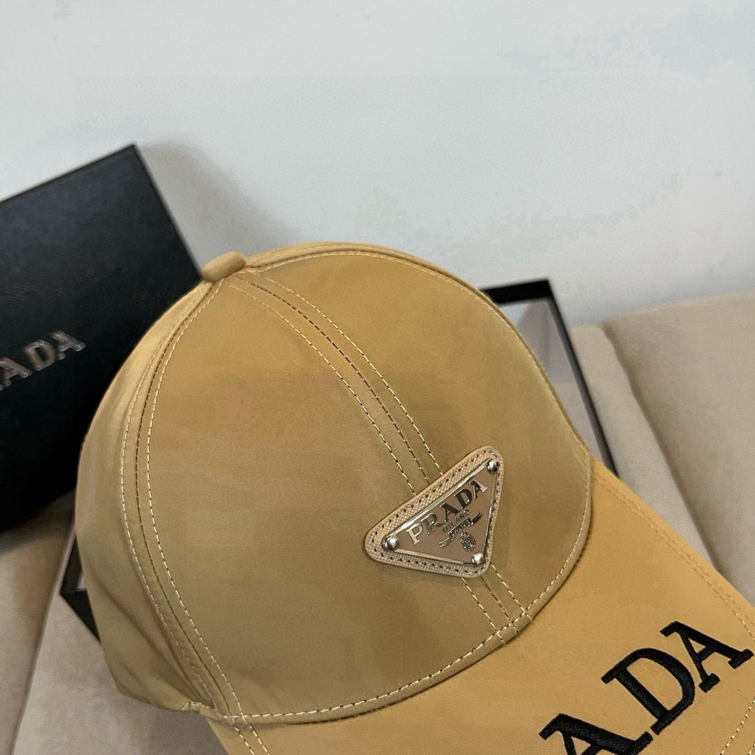 Triangle Badge Letter Embroidered Baseball Cap