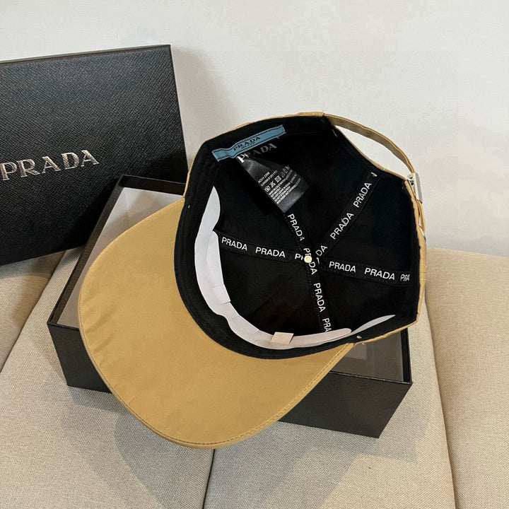 Triangle Badge Letter Embroidered Baseball Cap