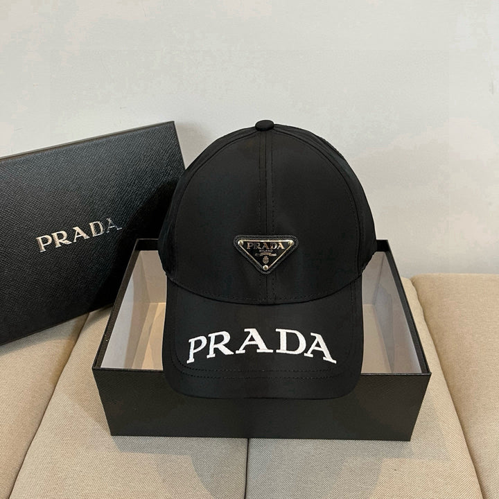 Triangle Badge Letter Embroidered Baseball Cap