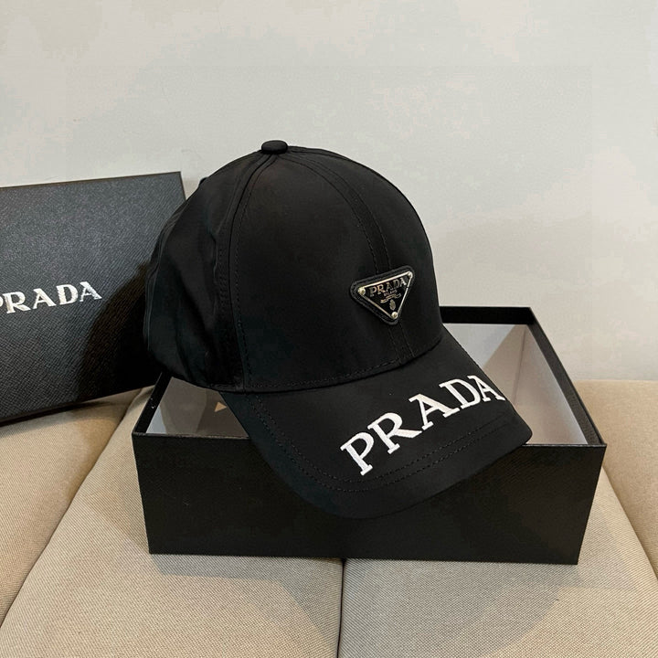 Triangle Badge Letter Embroidered Baseball Cap