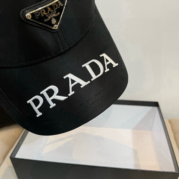 Triangle Badge Letter Embroidered Baseball Cap