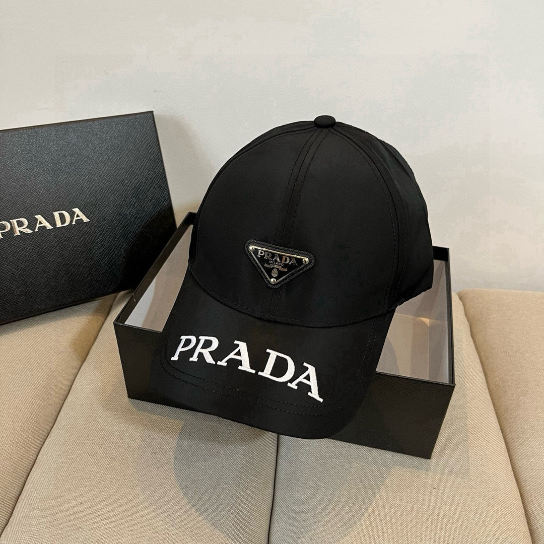 Triangle Badge Letter Embroidered Baseball Cap