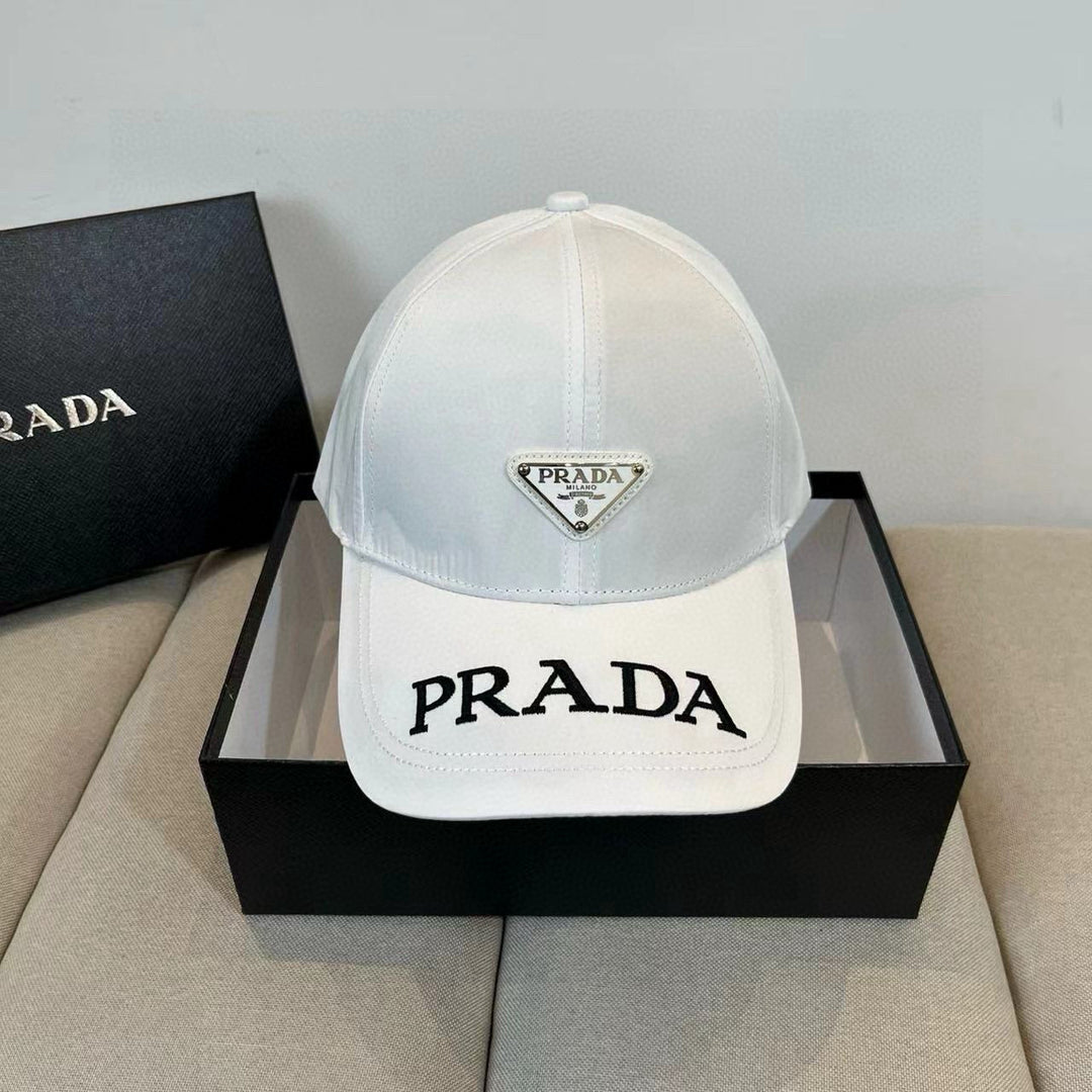 Triangle Badge Letter Embroidered Baseball Cap