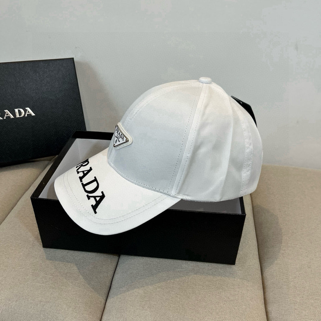 Triangle Badge Letter Embroidered Baseball Cap