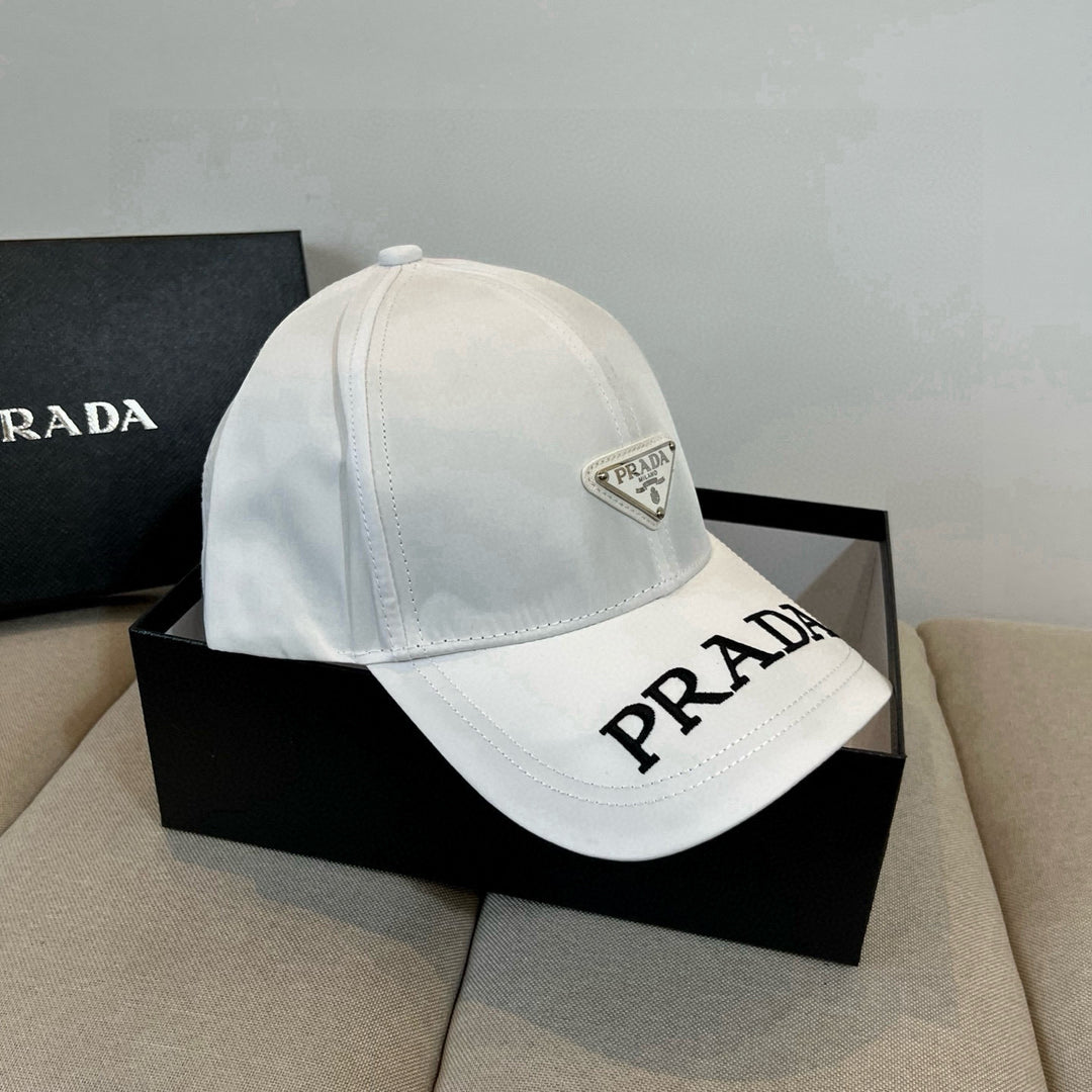 Triangle Badge Letter Embroidered Baseball Cap