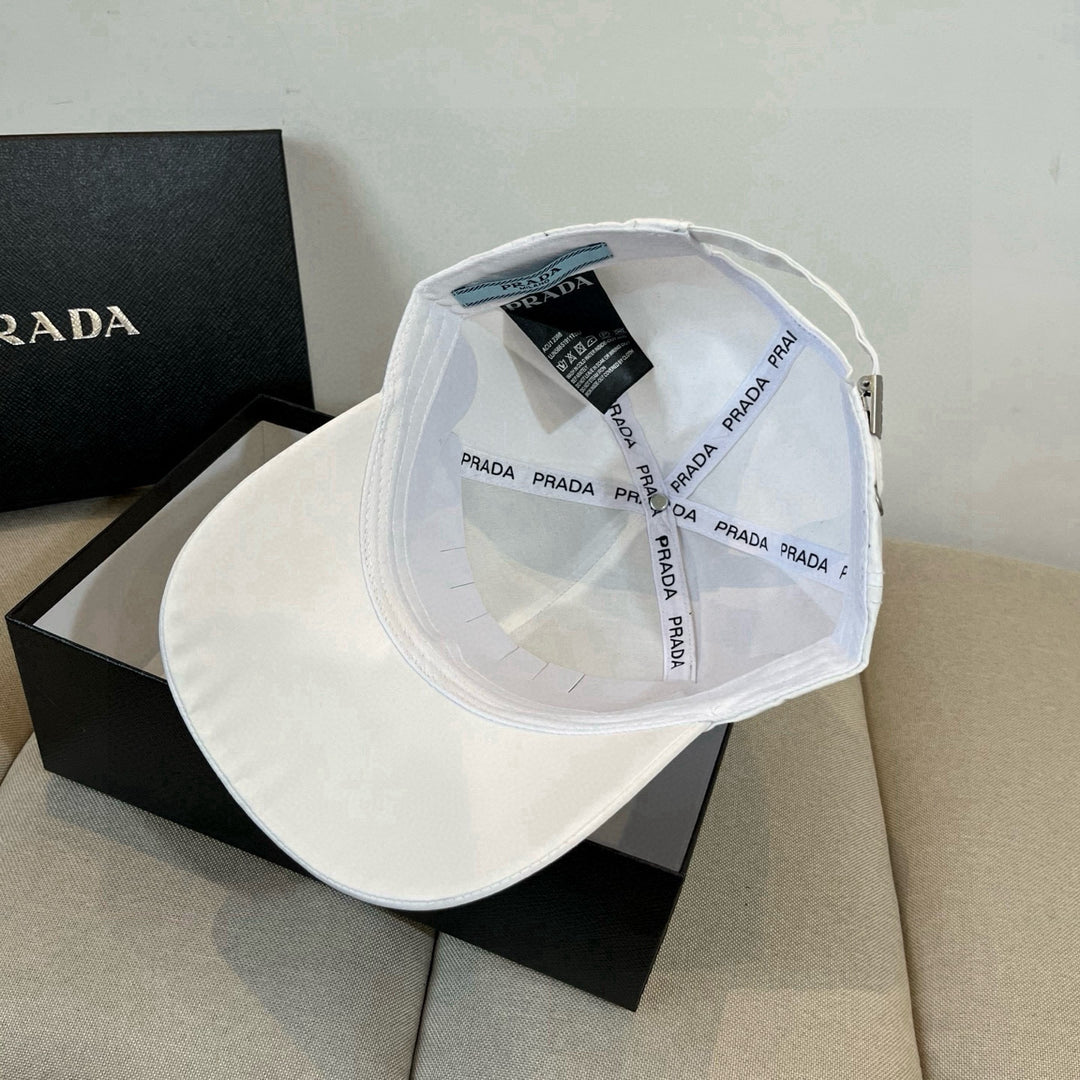 Triangle Badge Letter Embroidered Baseball Cap