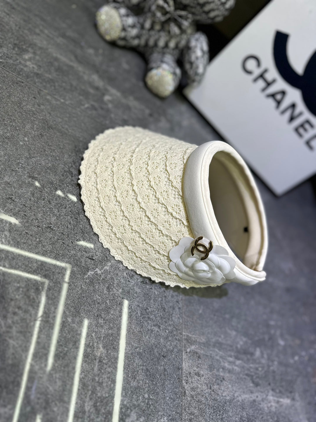 new camellia lace hollow cap