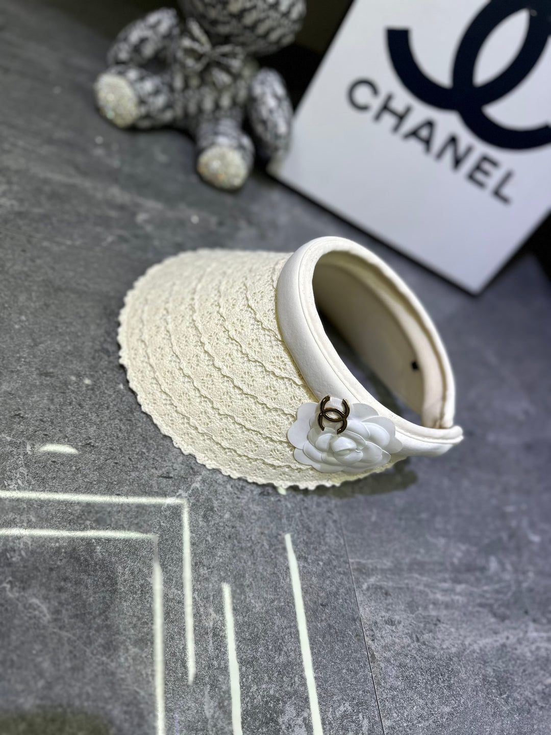 new camellia lace hollow cap