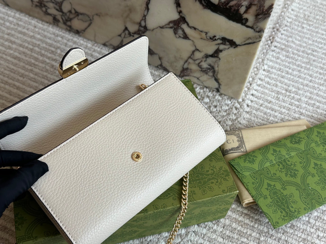 6-color mini chain bag made of cowhide leather