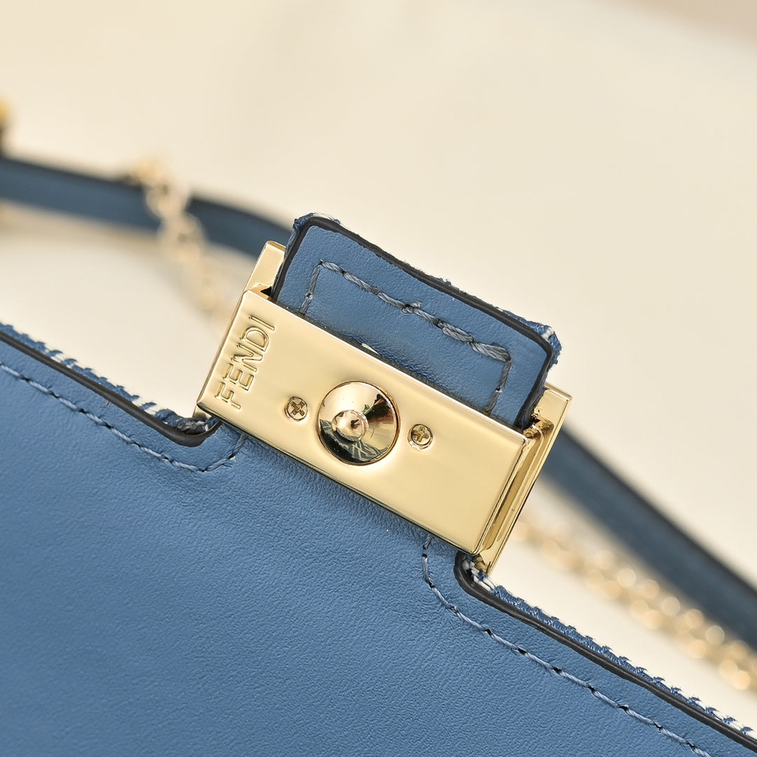 Classic double F-print chain handbag