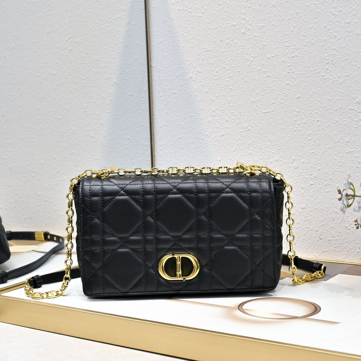 Classic sheepskin checkered CD flap bag