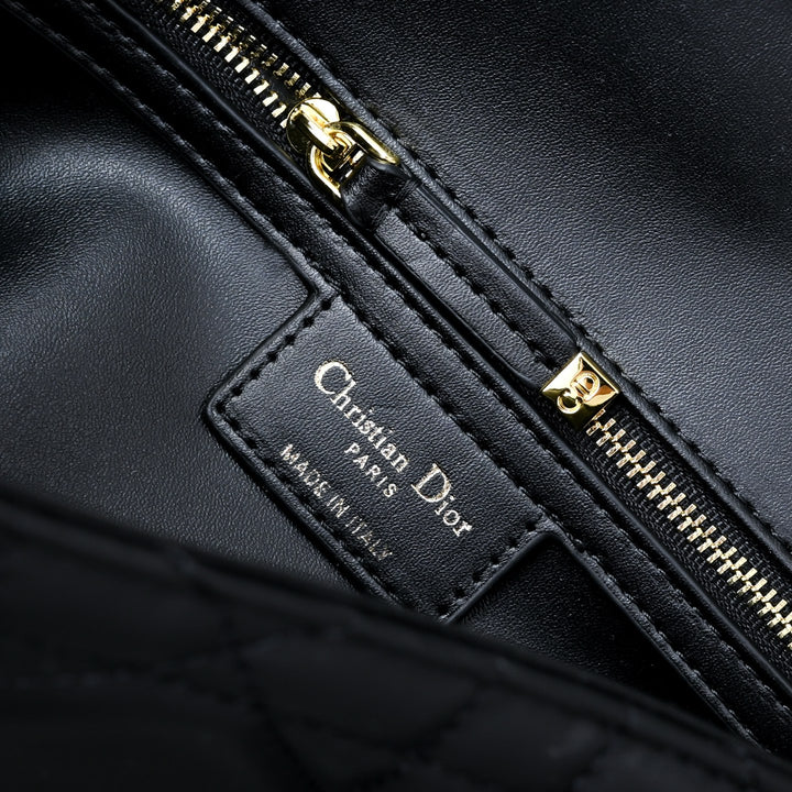 Classic sheepskin checkered CD flap bag