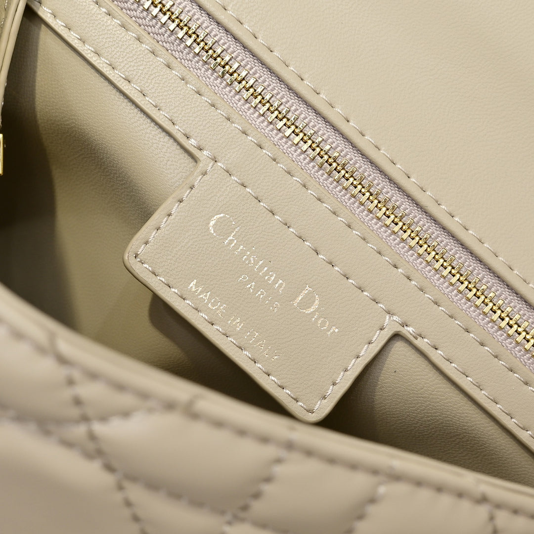 Classic sheepskin checkered CD flap bag