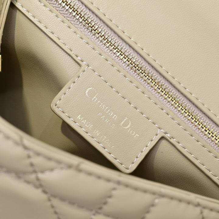 Classic sheepskin checkered CD flap bag