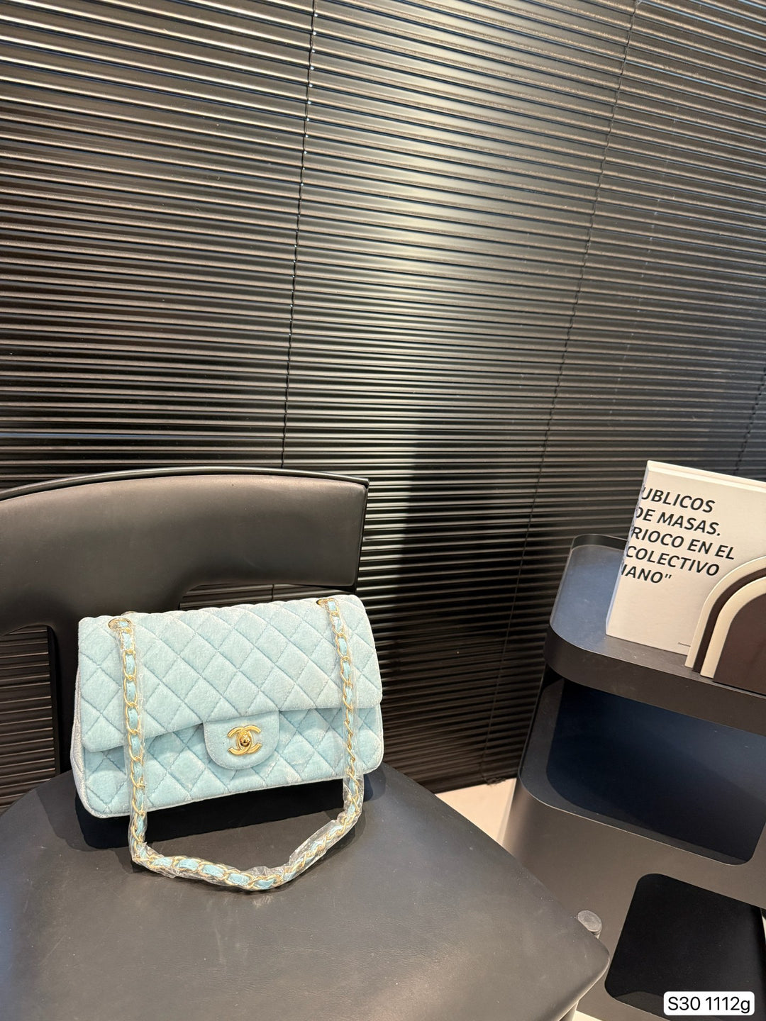3-color velvet chain handbag