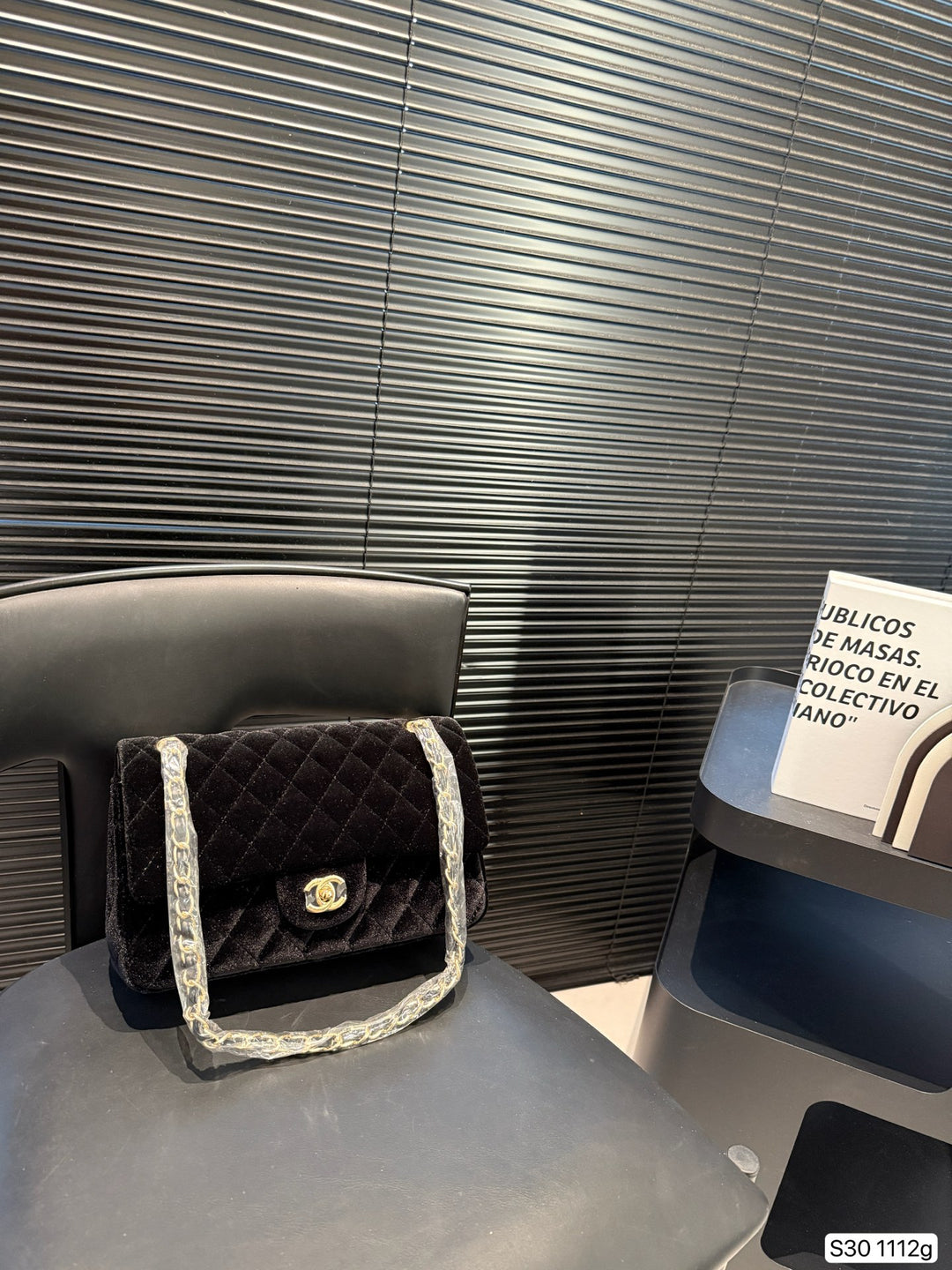 3-color velvet chain handbag