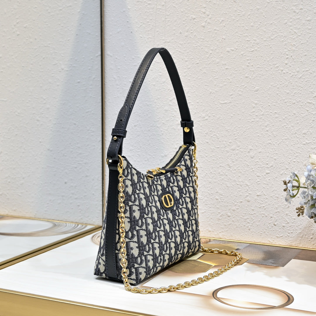 Three-color fashion quilted chain handbag