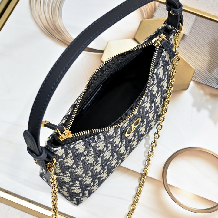 Three-color fashion quilted chain handbag