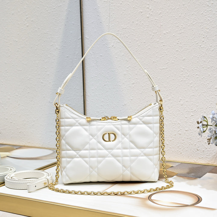 Three-color fashion quilted chain handbag
