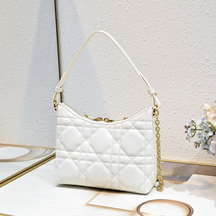 Three-color fashion quilted chain handbag