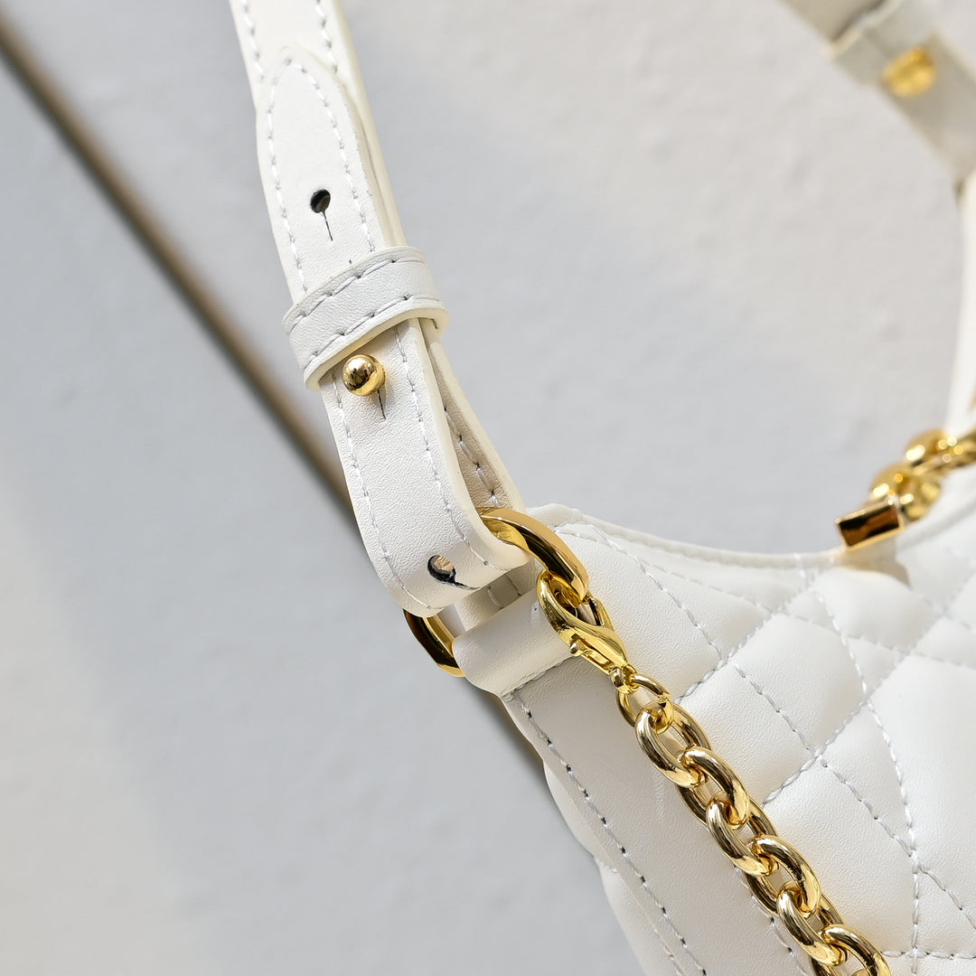 Three-color fashion quilted chain handbag