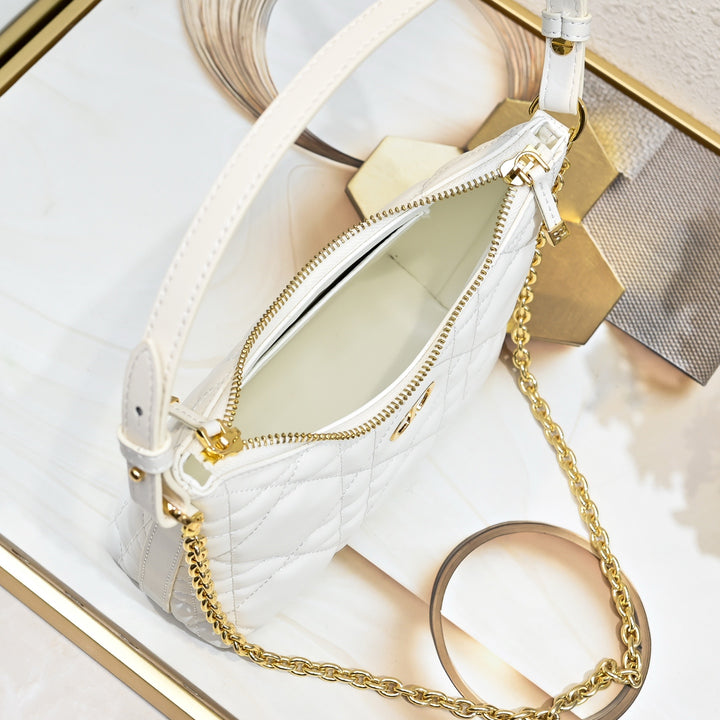 Three-color fashion quilted chain handbag