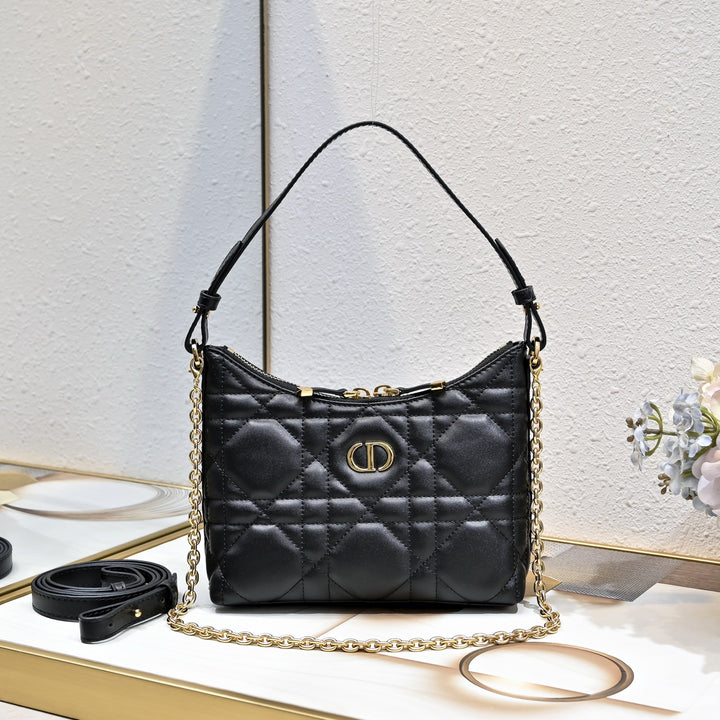 Three-color fashion quilted chain handbag