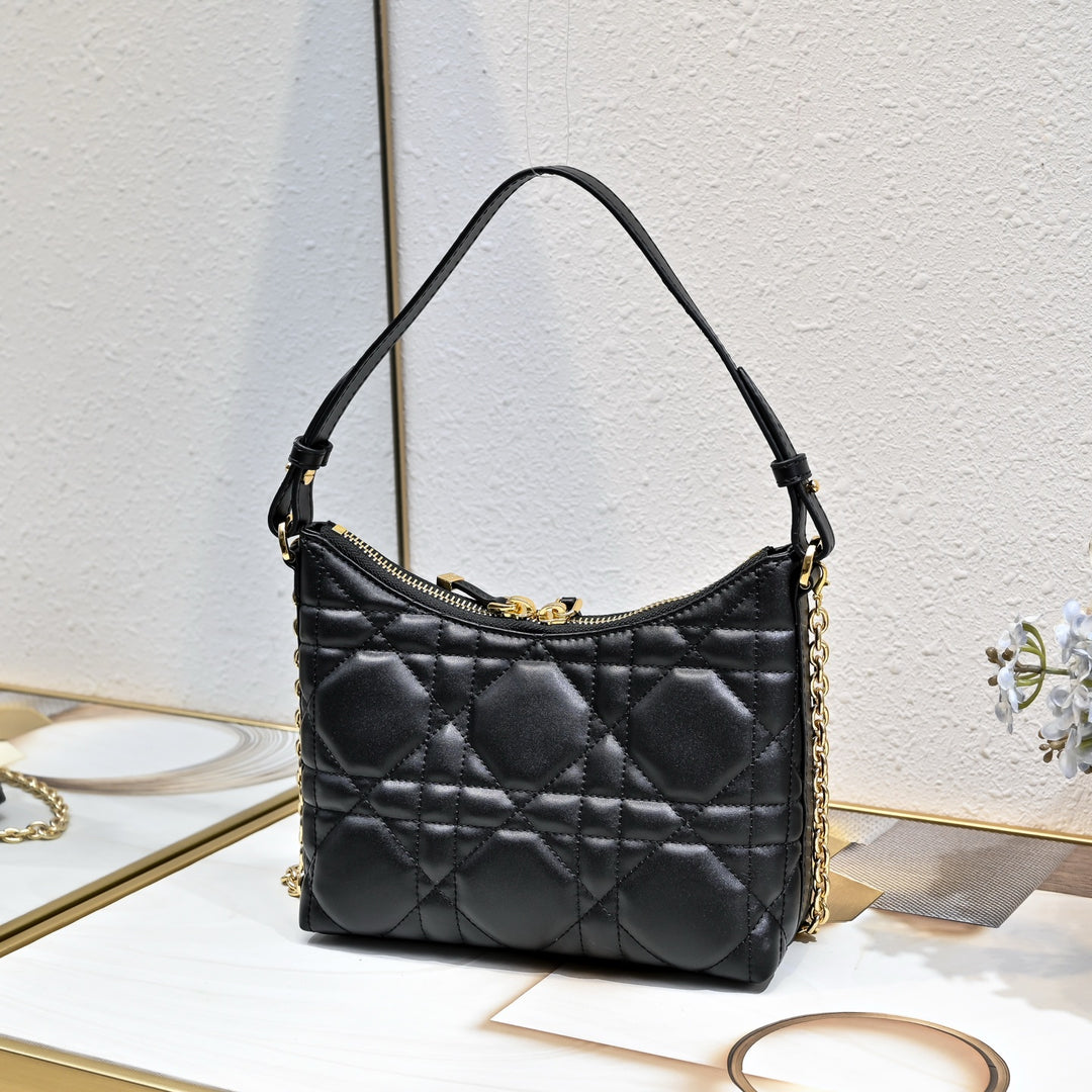 Three-color fashion quilted chain handbag