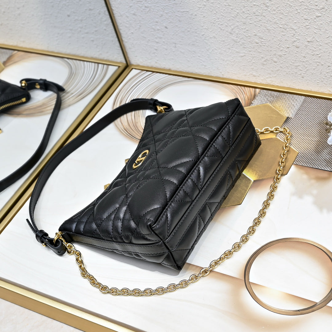 Three-color fashion quilted chain handbag