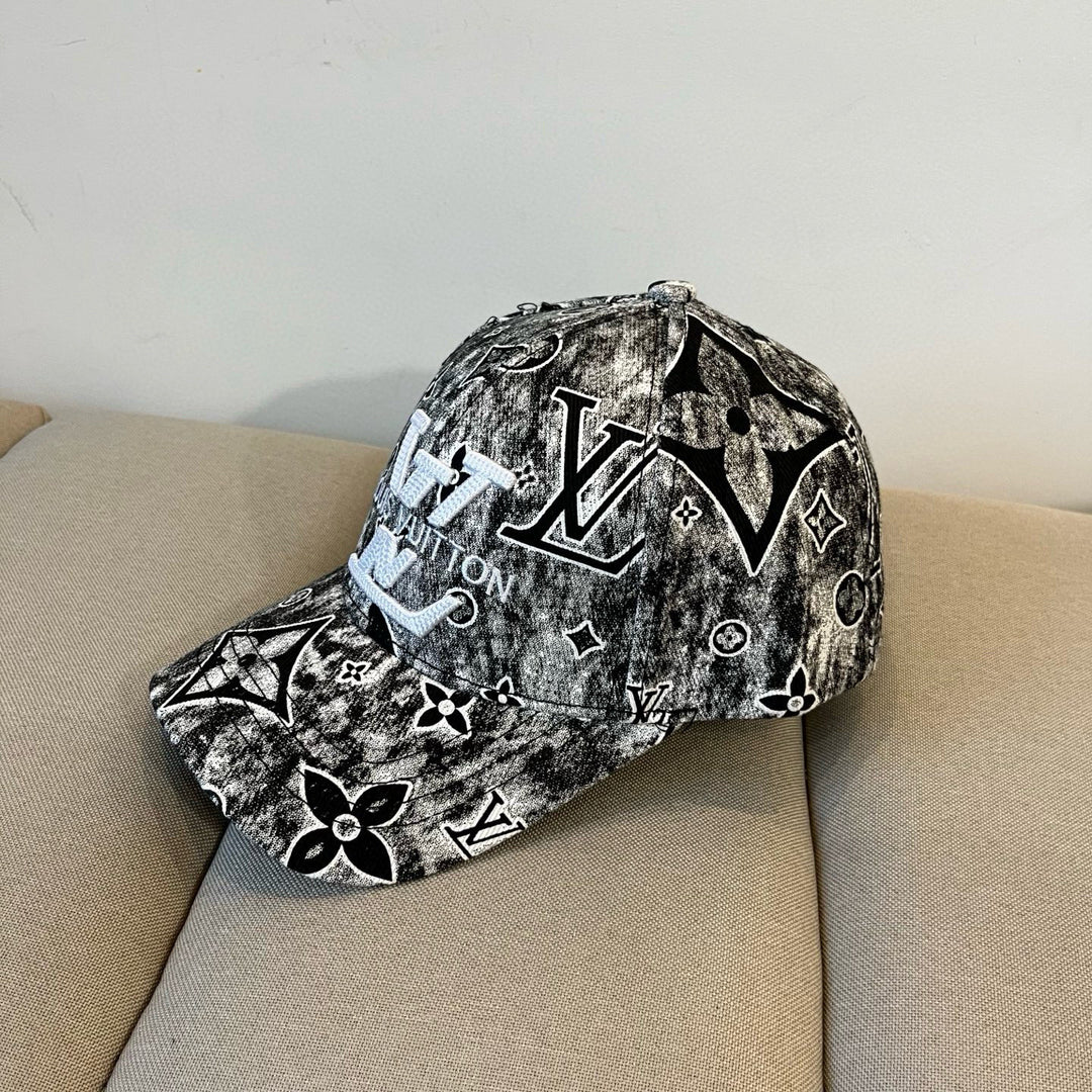 Two-tone retro-style floral hat-20