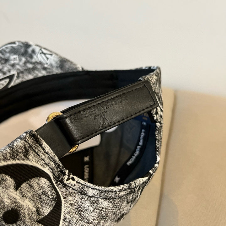 Two-tone retro-style floral hat-20